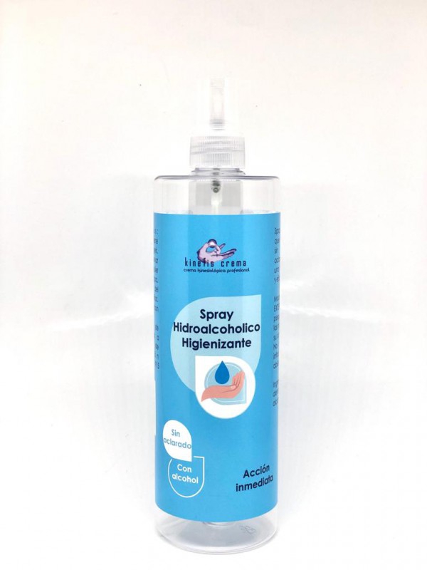 Loción Hidroalcohólica Higienizante Kinefis em formato spray 500ml